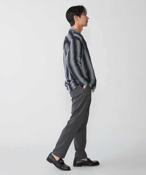 SHIPS（シップス）の「SHIPS: ハニカム メッシュ シャツ アウター（シャツ/ブラウス・メンズ・ベージュ/ネイビー・MEDIUM/LARGE/SMALL）」の7枚目の写真