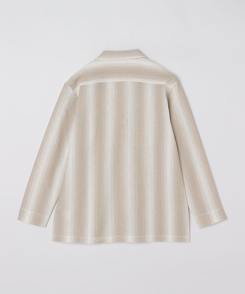 SHIPS（シップス）の「SHIPS: ハニカム メッシュ シャツ アウター（シャツ/ブラウス・メンズ・ベージュ/ネイビー・MEDIUM/LARGE/SMALL）」の15枚目の写真