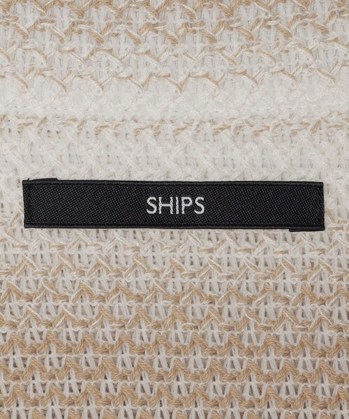 SHIPS（シップス）の「SHIPS: ハニカム メッシュ シャツ アウター（シャツ/ブラウス・メンズ・ベージュ/ネイビー・MEDIUM/LARGE/SMALL）」の17枚目の写真