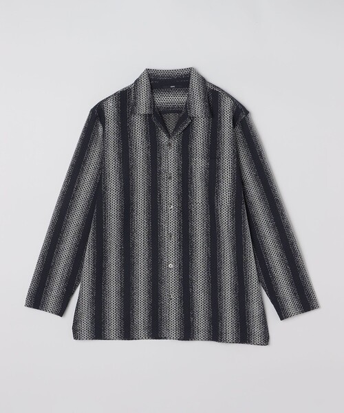 SHIPS（シップス）の「SHIPS: ハニカム メッシュ シャツ アウター（シャツ/ブラウス・メンズ・ベージュ/ネイビー・MEDIUM/LARGE/SMALL）」の20枚目の写真