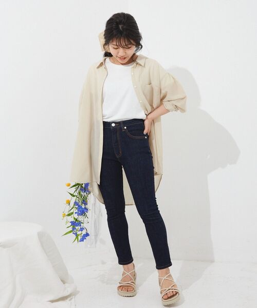 COHINA(コヒナ)の「COHINA DENIM ベーシックスキニー-short 【低身長・小柄女性】(デニムパンツ・レディース・ブルー/ネイビー・XXS/M/S/XS)」の22枚目の写真