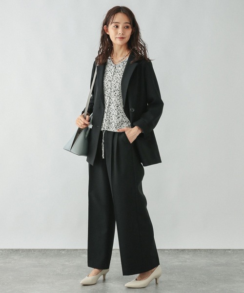 GLOBAL WORK(グローバルワーク)の「お手入れラクラクセットアップ/ストレートパンツ/253485(その他パンツ・レディース・グレイッシュベージュ/ライトベージュ/ブラック・X-SMALL/LARGE/MEDIUM/SMALL)」の21枚目の写真
