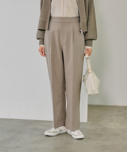 GLOBAL WORK(グローバルワーク)の「お手入れラクラクセットアップ/ストレートパンツ/253485(その他パンツ・レディース・グレイッシュベージュ/ライトベージュ/ブラック・X-SMALL/LARGE/MEDIUM/SMALL)」の17枚目の写真