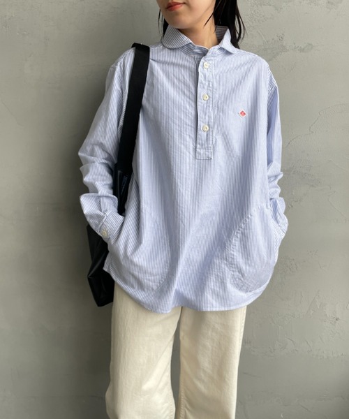 DANTON/ダントン] ラウンドカラー オックスフォードプルオーバーシャツ