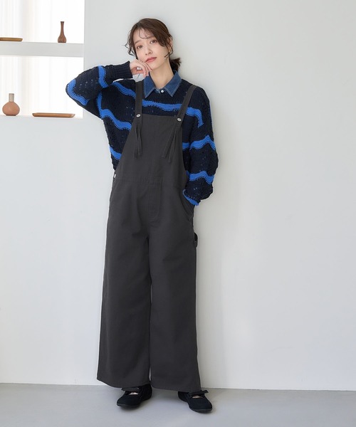 studio CLIP(スタディオクリップ)の「3ゲージウェーブボーダープルオーバー(ニット/セーター・レディース・アイボリー/ネイビー・FREE)」の5枚目の写真