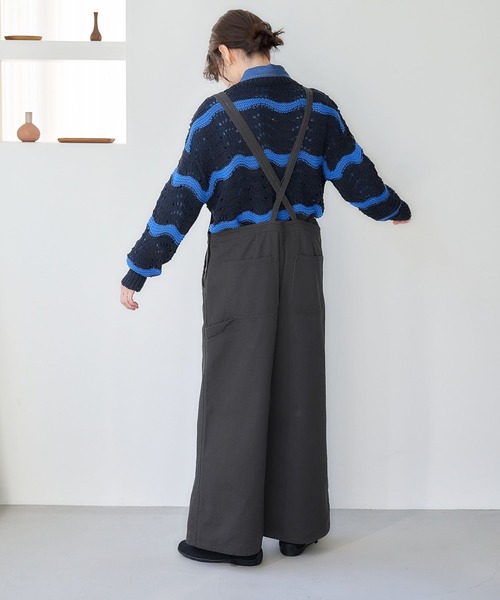 studio CLIP(スタディオクリップ)の「3ゲージウェーブボーダープルオーバー(ニット/セーター・レディース・アイボリー/ネイビー・FREE)」の8枚目の写真