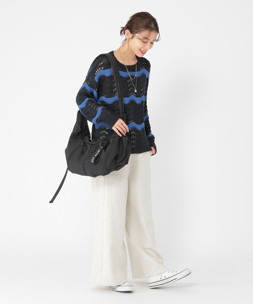 studio CLIP(スタディオクリップ)の「3ゲージウェーブボーダープルオーバー(ニット/セーター・レディース・アイボリー/ネイビー・FREE)」の13枚目の写真