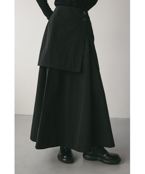 STYLEMIXER（スタイルミキサー）の「ハイツイルフレアスカート（スカート・レディース・ブラック/サックスブルー/ベージュ・SMALL/MEDIUM）」の2枚目の写真