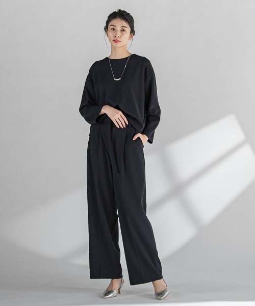 la.f…(ラエフ)の「パーフェクトジャージカットソー≪洗濯機で洗える≫(Tシャツ/カットソー・レディース・ブルー/ピンク/ネイビー・9号/7号)」の10枚目の写真