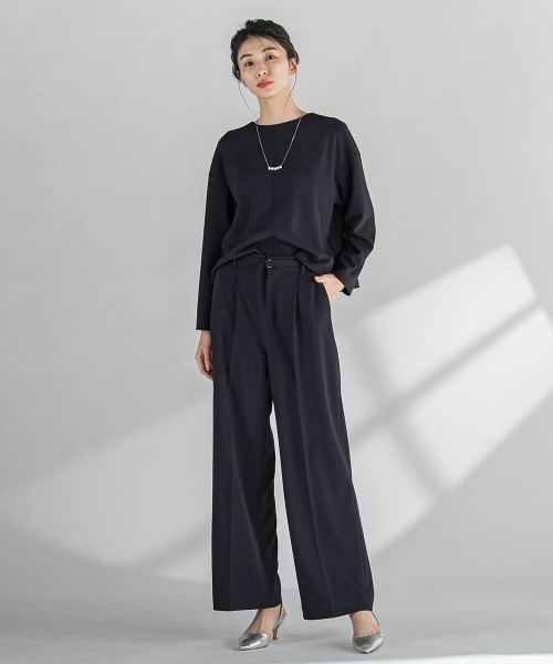 la.f…(ラエフ)の「パーフェクトジャージカットソー≪洗濯機で洗える≫(Tシャツ/カットソー・レディース・ブルー/ピンク/ネイビー・9号/7号)」の8枚目の写真