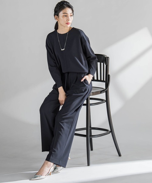 la.f…(ラエフ)の「パーフェクトジャージカットソー≪洗濯機で洗える≫(Tシャツ/カットソー・レディース・ブルー/ピンク/ネイビー・9号/7号)」の16枚目の写真