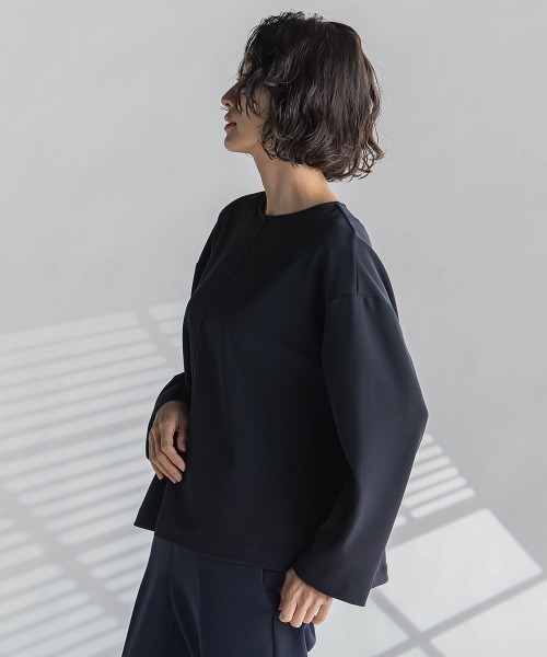 la.f…(ラエフ)の「パーフェクトジャージカットソー≪洗濯機で洗える≫(Tシャツ/カットソー・レディース・ブルー/ピンク/ネイビー・9号/7号)」の20枚目の写真