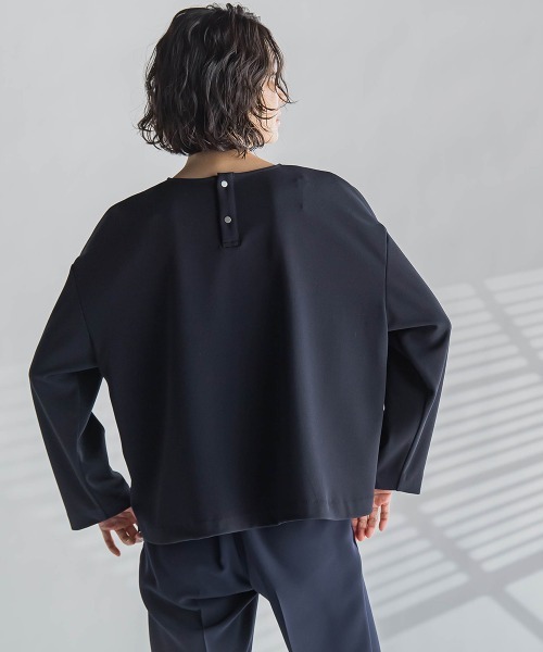 la.f…(ラエフ)の「パーフェクトジャージカットソー≪洗濯機で洗える≫(Tシャツ/カットソー・レディース・ブルー/ピンク/ネイビー・9号/7号)」の21枚目の写真