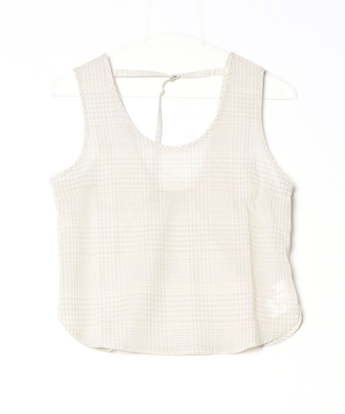 G.V.G.V.(ジーヴィージーヴィー)の「D-RING STRAP SHEER PLAID TOP(その他トップス・レディース・グリーン・ONE SIZE)」の2枚目の写真