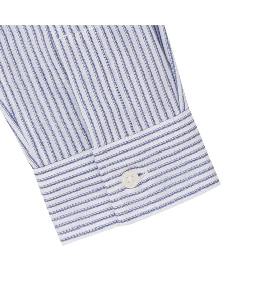 TOKYO SHIRTS(トウキョウシャツ)の「【Pitta Re:)】ふわっとガーゼシャツ 長袖 綿100% レディースカジュアルシャツ(シャツ/ブラウス・レディース・ブルー・S/M/L/LL)」の7枚目の写真