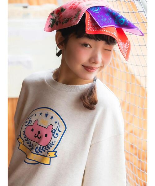 BETTY'S BLUE(べティーズブルー)の「ショッパー柄タオルハンカチ(タオル・レディース・レッド/ピンク/パープル・F)」の12枚目の写真