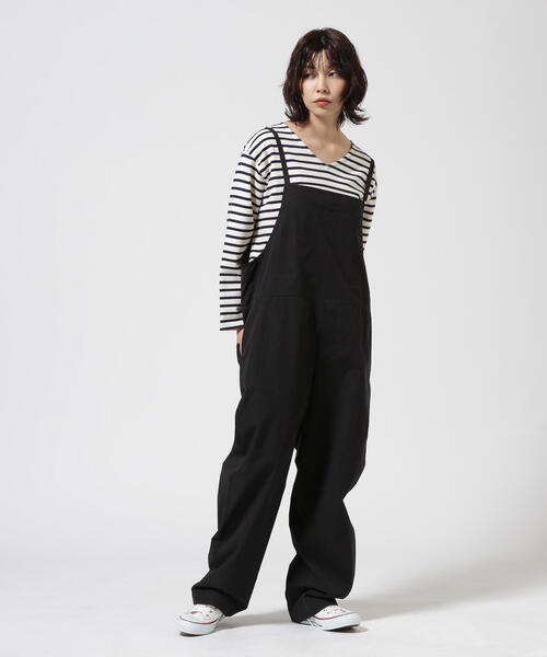 BEAVER(ビーバー)の「B omnivore/ビーオムニボー ワッシャーサロペット(その他パンツ・レディース・ブラック・F)」の1枚目の写真