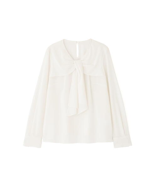 PINKY&DIANNE（ピンキーアンドダイアン）の「◆ギャザーボウタイブラウス（シャツ/ブラウス・レディース・ピンク/ホワイト/ネイビー・38）」の17枚目の写真