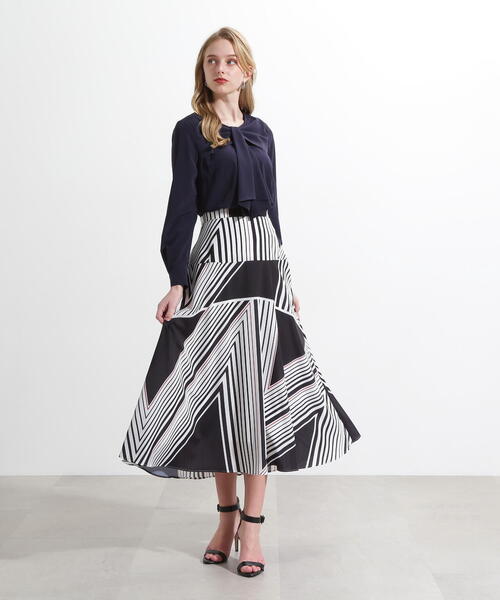 PINKY&DIANNE（ピンキーアンドダイアン）の「◆ギャザーボウタイブラウス（シャツ/ブラウス・レディース・ピンク/ホワイト/ネイビー・38）」の8枚目の写真