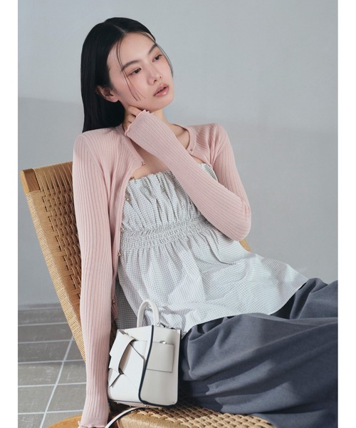 FRAY I.D（フレイアイディー）の「【ZOZO・USAGI ONLINE限定】【ルエル】ミニリボンバッグ（ショルダーバッグ・レディース・ライトベージュ/ブラック/ホワイト/ピンク・FREE/F）」の6枚目の写真