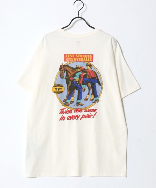Levi's(リーバイス)の「Levi's/リーバイス SS RELAXED FIT GRAPHIC TEE/オーバーサイズ アーカイブグラフィック 半袖Tシャツ/レディース メンズ(Tシャツ/カットソー・メンズ・ホワイト/ブルー/ホワイト系その他3/ホワイト系その他2/ホワイト系その他/チャコール・M/L/XL)」の8枚目の写真
