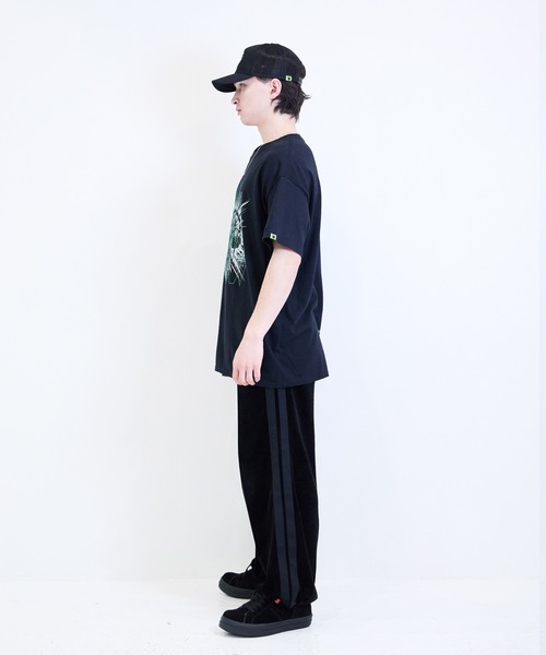 [W] by VIRGOwearworks（ダブリューバイヴァルゴウェアーワークス）の「Cyber face SSPT（Tシャツ/カットソー・メンズ・ブラック×グリーン/ブラック×ピンク・MEDIUM/LARGE/X-LARGE/XX-LARGE）」の11枚目の写真
