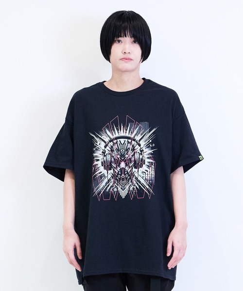 [W] by VIRGOwearworks（ダブリューバイヴァルゴウェアーワークス）の「Cyber face SSPT（Tシャツ/カットソー・メンズ・ブラック×グリーン/ブラック×ピンク・MEDIUM/LARGE/X-LARGE/XX-LARGE）」の19枚目の写真