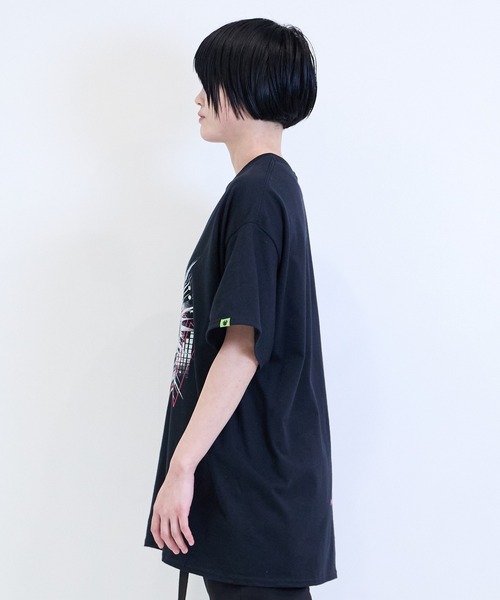 [W] by VIRGOwearworks（ダブリューバイヴァルゴウェアーワークス）の「Cyber face SSPT（Tシャツ/カットソー・メンズ・ブラック×グリーン/ブラック×ピンク・MEDIUM/LARGE/X-LARGE/XX-LARGE）」の18枚目の写真