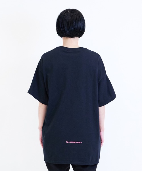 [W] by VIRGOwearworks（ダブリューバイヴァルゴウェアーワークス）の「Cyber face SSPT（Tシャツ/カットソー・メンズ・ブラック×グリーン/ブラック×ピンク・MEDIUM/LARGE/X-LARGE/XX-LARGE）」の17枚目の写真