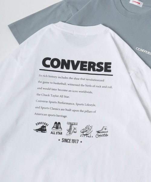 CONVERSE(コンバース)の「CONVERSE/コンバース オーバーサイズ ワンポイント刺繍 グラフィック バックプリント 半袖Tシャツ レディース メンズ(Tシャツ/カットソー・レディース・ブラック/ホワイト/ブルー系その他3/ブルー系その他2/ブラック系その他3/ブラック系その他2/ホワイト系その他3/ホワイト系その他2/ブルー系その他/ブラック系その他/ホワイト系その他/ブルー・L/M/LL)」の3枚目の写真