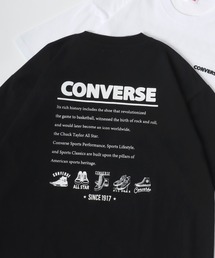 CONVERSE/コンバース オーバーサイズ ワンポイント刺繍 グラフィック バックプリント 半袖Tシャツ レディース メンズ