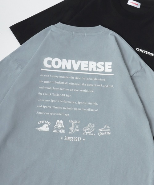 CONVERSE(コンバース)の「CONVERSE/コンバース オーバーサイズ ワンポイント刺繍 グラフィック バックプリント 半袖Tシャツ レディース メンズ(Tシャツ/カットソー・レディース・ブラック/ホワイト/ブルー系その他3/ブルー系その他2/ブラック系その他3/ブラック系その他2/ホワイト系その他3/ホワイト系その他2/ブルー系その他/ブラック系その他/ホワイト系その他/ブルー・L/M/LL)」の10枚目の写真