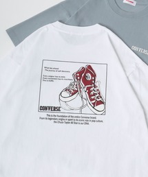 CONVERSE/コンバース オーバーサイズ ワンポイント刺繍 グラフィック バックプリント 半袖Tシャツ レディース メンズ