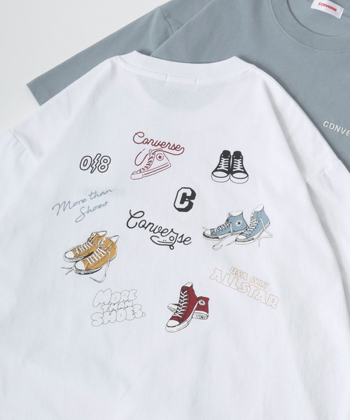 CONVERSE(コンバース)の「CONVERSE/コンバース オーバーサイズ ワンポイント刺繍 グラフィック バックプリント 半袖Tシャツ レディース メンズ(Tシャツ/カットソー・レディース・ブラック/ホワイト/ブルー系その他3/ブルー系その他2/ブラック系その他3/ブラック系その他2/ホワイト系その他3/ホワイト系その他2/ブルー系その他/ブラック系その他/ホワイト系その他/ブルー・L/M/LL)」の5枚目の写真
