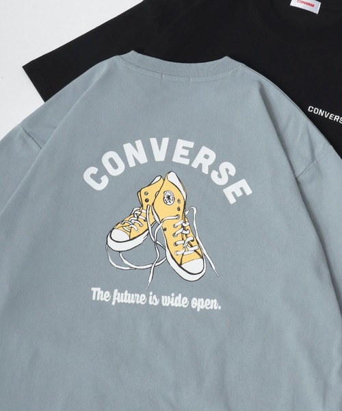 CONVERSE(コンバース)の「CONVERSE/コンバース オーバーサイズ ワンポイント刺繍 グラフィック バックプリント 半袖Tシャツ レディース メンズ(Tシャツ/カットソー・レディース・ブラック/ホワイト/ブルー系その他3/ブルー系その他2/ブラック系その他3/ブラック系その他2/ホワイト系その他3/ホワイト系その他2/ブルー系その他/ブラック系その他/ホワイト系その他/ブルー・L/M/LL)」の11枚目の写真