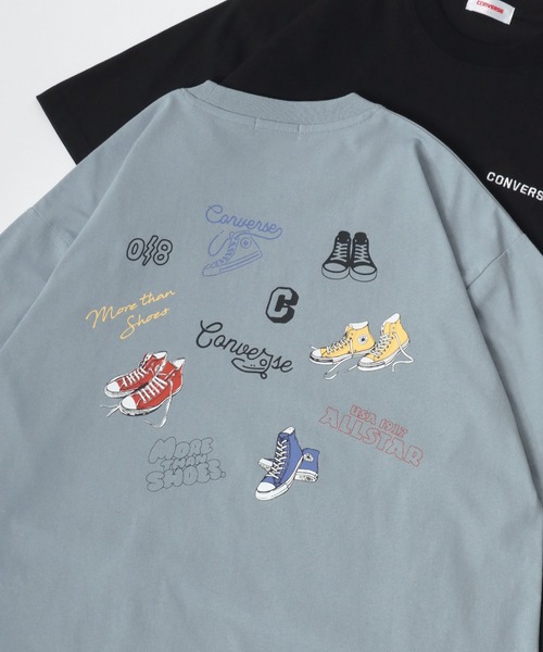 CONVERSE(コンバース)の「CONVERSE/コンバース オーバーサイズ ワンポイント刺繍 グラフィック バックプリント 半袖Tシャツ レディース メンズ(Tシャツ/カットソー・レディース・ブラック/ホワイト/ブルー系その他3/ブルー系その他2/ブラック系その他3/ブラック系その他2/ホワイト系その他3/ホワイト系その他2/ブルー系その他/ブラック系その他/ホワイト系その他/ブルー・L/M/LL)」の12枚目の写真