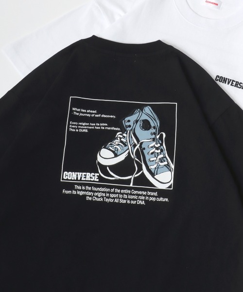 CONVERSE(コンバース)の「CONVERSE/コンバース オーバーサイズ ワンポイント刺繍 グラフィック バックプリント 半袖Tシャツ レディース メンズ(Tシャツ/カットソー・レディース・ブラック/ホワイト/ブルー系その他3/ブルー系その他2/ブラック系その他3/ブラック系その他2/ホワイト系その他3/ホワイト系その他2/ブルー系その他/ブラック系その他/ホワイト系その他/ブルー・L/M/LL)」の6枚目の写真