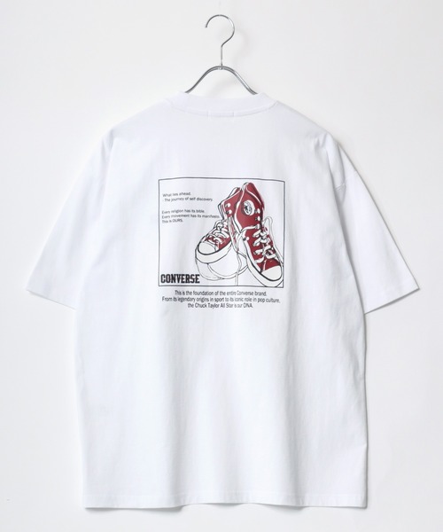 CONVERSE(コンバース)の「CONVERSE/コンバース オーバーサイズ ワンポイント刺繍 グラフィック バックプリント 半袖Tシャツ レディース メンズ(Tシャツ/カットソー・レディース・ブラック/ホワイト/ブルー系その他3/ブルー系その他2/ブラック系その他3/ブラック系その他2/ホワイト系その他3/ホワイト系その他2/ブルー系その他/ブラック系その他/ホワイト系その他/ブルー・L/M/LL)」の14枚目の写真
