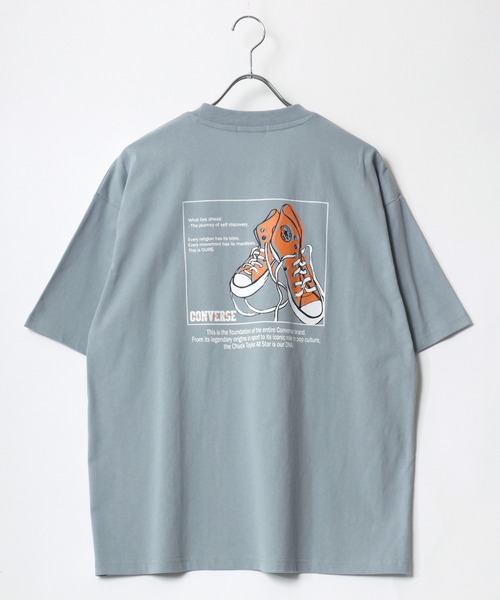 CONVERSE(コンバース)の「CONVERSE/コンバース オーバーサイズ ワンポイント刺繍 グラフィック バックプリント 半袖Tシャツ レディース メンズ(Tシャツ/カットソー・レディース・ブラック/ホワイト/ブルー系その他3/ブルー系その他2/ブラック系その他3/ブラック系その他2/ホワイト系その他3/ホワイト系その他2/ブルー系その他/ブラック系その他/ホワイト系その他/ブルー・L/M/LL)」の16枚目の写真