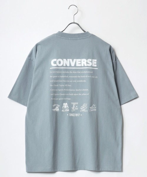CONVERSE(コンバース)の「CONVERSE/コンバース オーバーサイズ ワンポイント刺繍 グラフィック バックプリント 半袖Tシャツ レディース メンズ(Tシャツ/カットソー・レディース・ブラック/ホワイト/ブルー系その他3/ブルー系その他2/ブラック系その他3/ブラック系その他2/ホワイト系その他3/ホワイト系その他2/ブルー系その他/ブラック系その他/ホワイト系その他/ブルー・L/M/LL)」の22枚目の写真