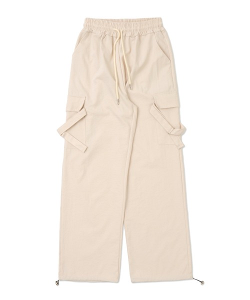 WOND(ウォンド)の「WOND/サイドベルトカーゴパンツ(カーゴパンツ・レディース・オフホワイト/チャコール/ブラック・FREE)」の18枚目の写真