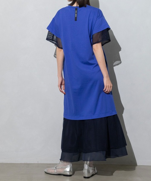 MARECHAL TERRE（マルシャルテル）の「ジョイントTシャツワンピース（ワンピース・レディース・チャコールグレー/ブルー/ブラック/ライトグレー・MEDIUM）」の8枚目の写真