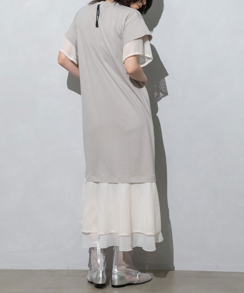 MARECHAL TERRE（マルシャルテル）の「ジョイントTシャツワンピース（ワンピース・レディース・チャコールグレー/ブルー/ブラック/ライトグレー・MEDIUM）」の12枚目の写真