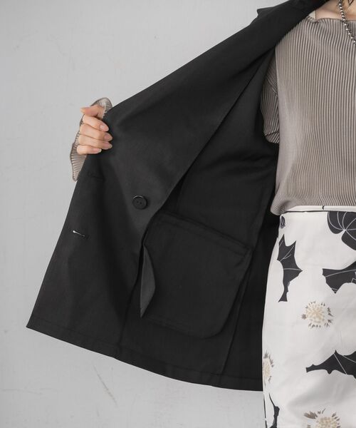 RETRO GIRL（レトロガール）の「【WEB限定】ダブルテーラード（テーラードジャケット・レディース・ナチュラル/チャコールグレー/ベージュ/ブラック・FREE）」の17枚目の写真