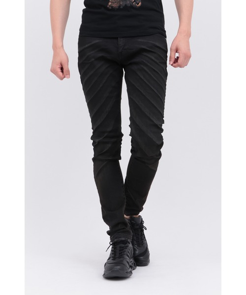 TORNADO MART（トルネードマート）の「ｳｪｰﾌﾞｼｪｰﾋﾞﾝｸﾞｽｷﾆｰﾃﾞﾆﾑ（デニムパンツ・メンズ・ベージュ/ネイビー/ブラック・XXL/LL/L/M/S）」の2枚目の写真