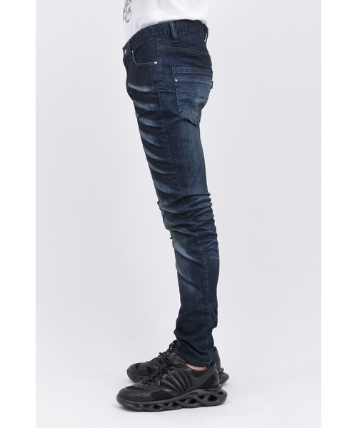 TORNADO MART（トルネードマート）の「ｳｪｰﾌﾞｼｪｰﾋﾞﾝｸﾞｽｷﾆｰﾃﾞﾆﾑ（デニムパンツ・メンズ・ベージュ/ネイビー/ブラック・XXL/LL/L/M/S）」の6枚目の写真