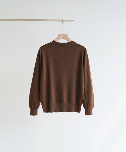 maison de LATIR（メゾンドラティール）の「《12色展開／朝晩の冷え込み対策に◎／秋のお出かけに》着るだけで品よく決まる秋 服 。軽やかニットカーディガン（カーディガン/ボレロ・レディース・ブラック/アイボリー/グレー/ブルー/ホワイト/グリーン/フューシャピンク/ベージュ/イエロー/オレンジ/マスタード/ブラウン・ONESIZE）」の21枚目の写真