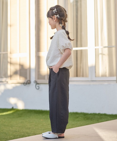 Piet(ピエット)の「サッカーストライプ コクーンパンツ(その他パンツ・キッズ・サックスブルー/ブラック/グレー・110/120/130/100)」の21枚目の写真