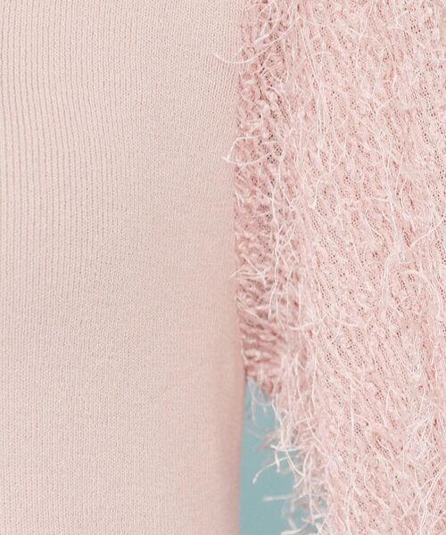 index(インデックス)の「ドッキングシャギーニット【洗濯機洗い可】(ニット/セーター・レディース・アイボリー/ブラック/ピンク・36/38/40)」の5枚目の写真