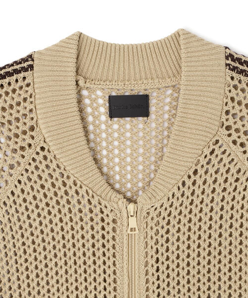 DANKE SCHON(ダンケシェーン)の「DankeSchon/ダンケシェーン/MESHKNIT TRACK JACKET(その他アウター・メンズ・ブラック/ベージュ・M/L)」の8枚目の写真